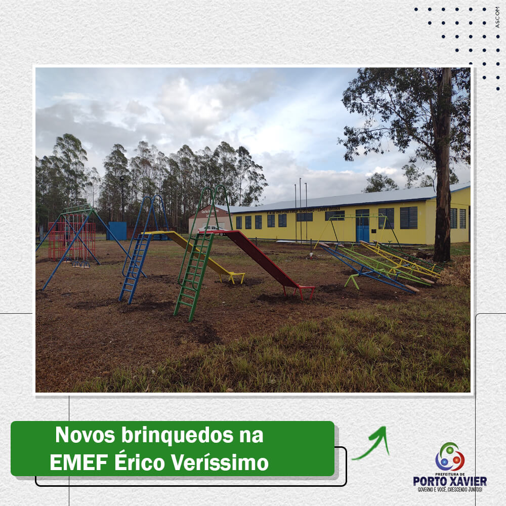 SMECD ADQUIRE NOVOS BRINQUEDOS E PLAYGROUND PARA ESCOLAS MUNICIPAIS